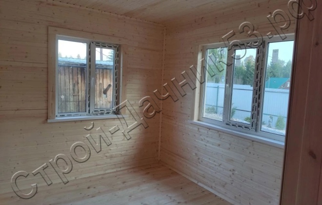 5 Каркасный дом Д-25, 7x6м, 42 М², Ленинградская область, Тихвинский район, деревня Красава (5)